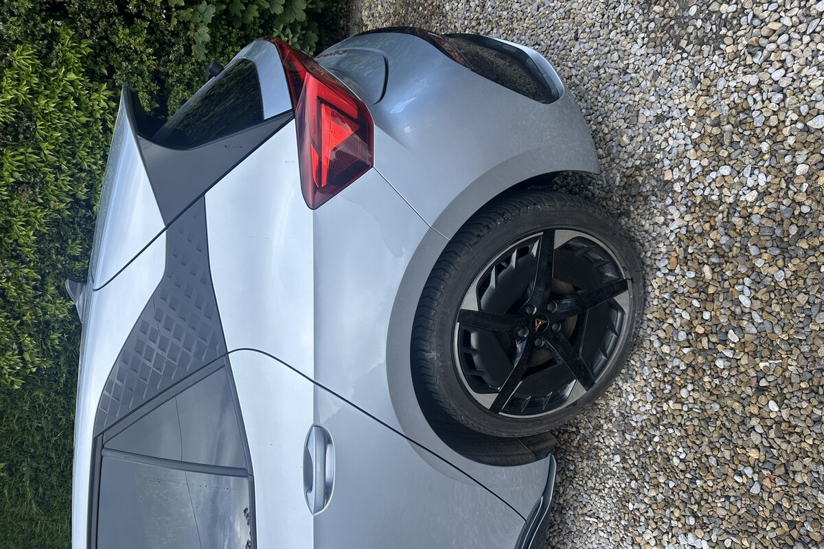 Rear quarter panel after dent repair